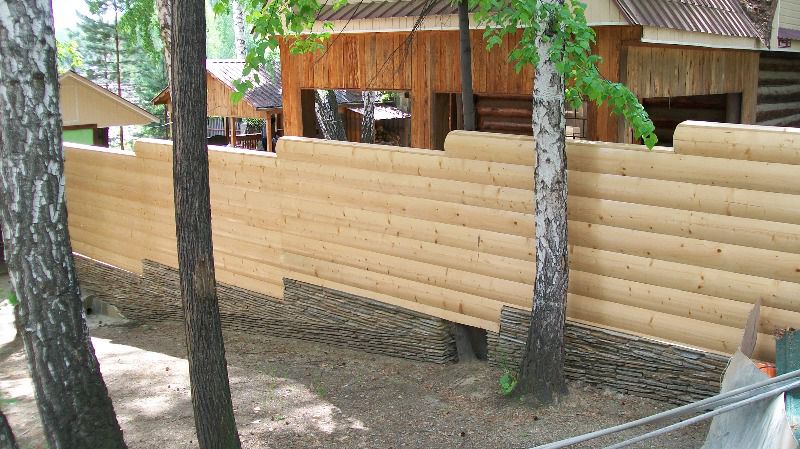 деревянный забор